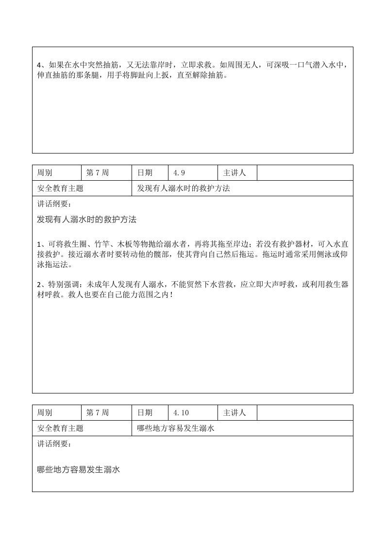 图片[2]-2024年春季第7周“1530”每日安全教育记录表内容资料参考-资源基地