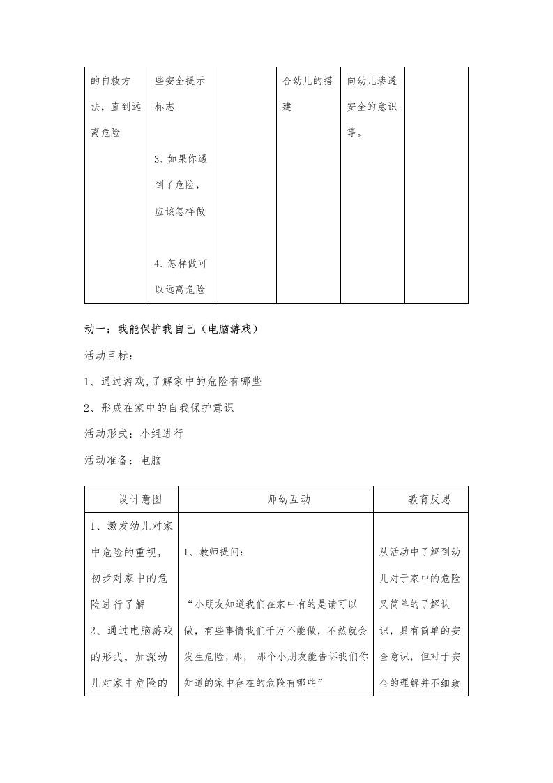 图片[2]-中班安全主题活动：家里的危险-资源基地