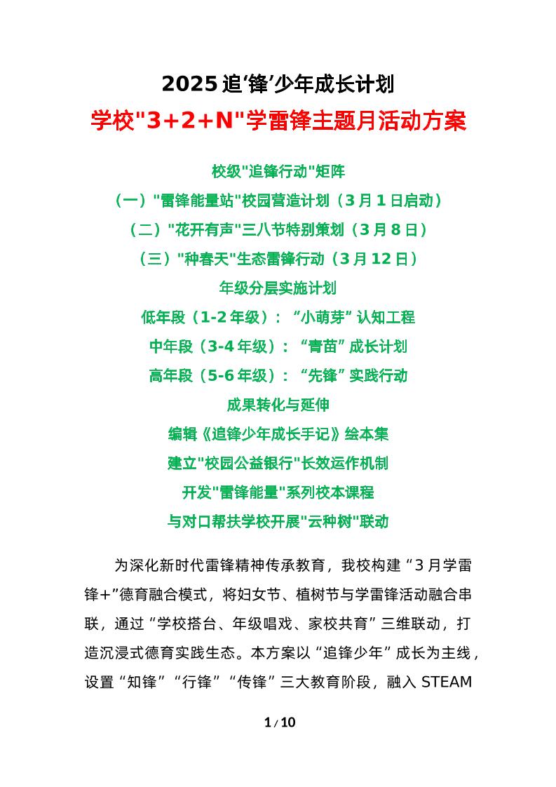 2025年学校32N学雷锋主题月活动方案（三）-资源基地
