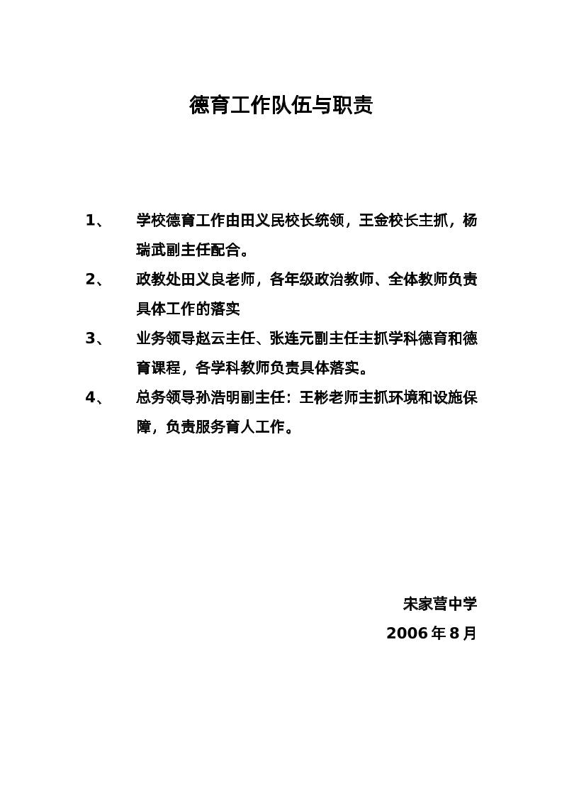 德育工作队伍与职责-资源基地